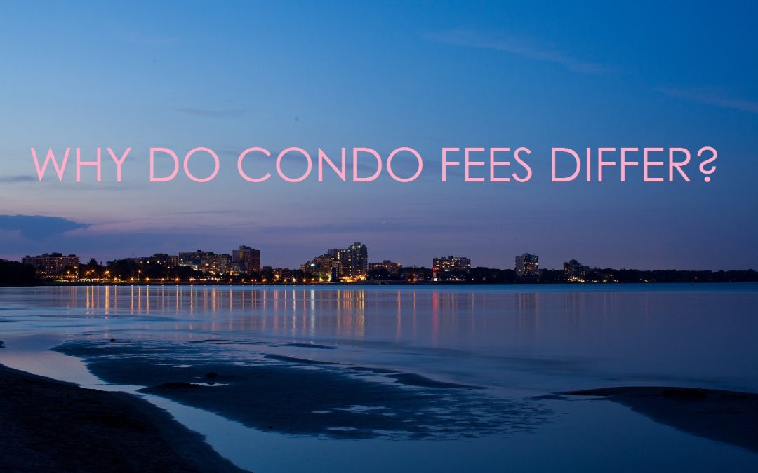 Why do condo fees differ?
